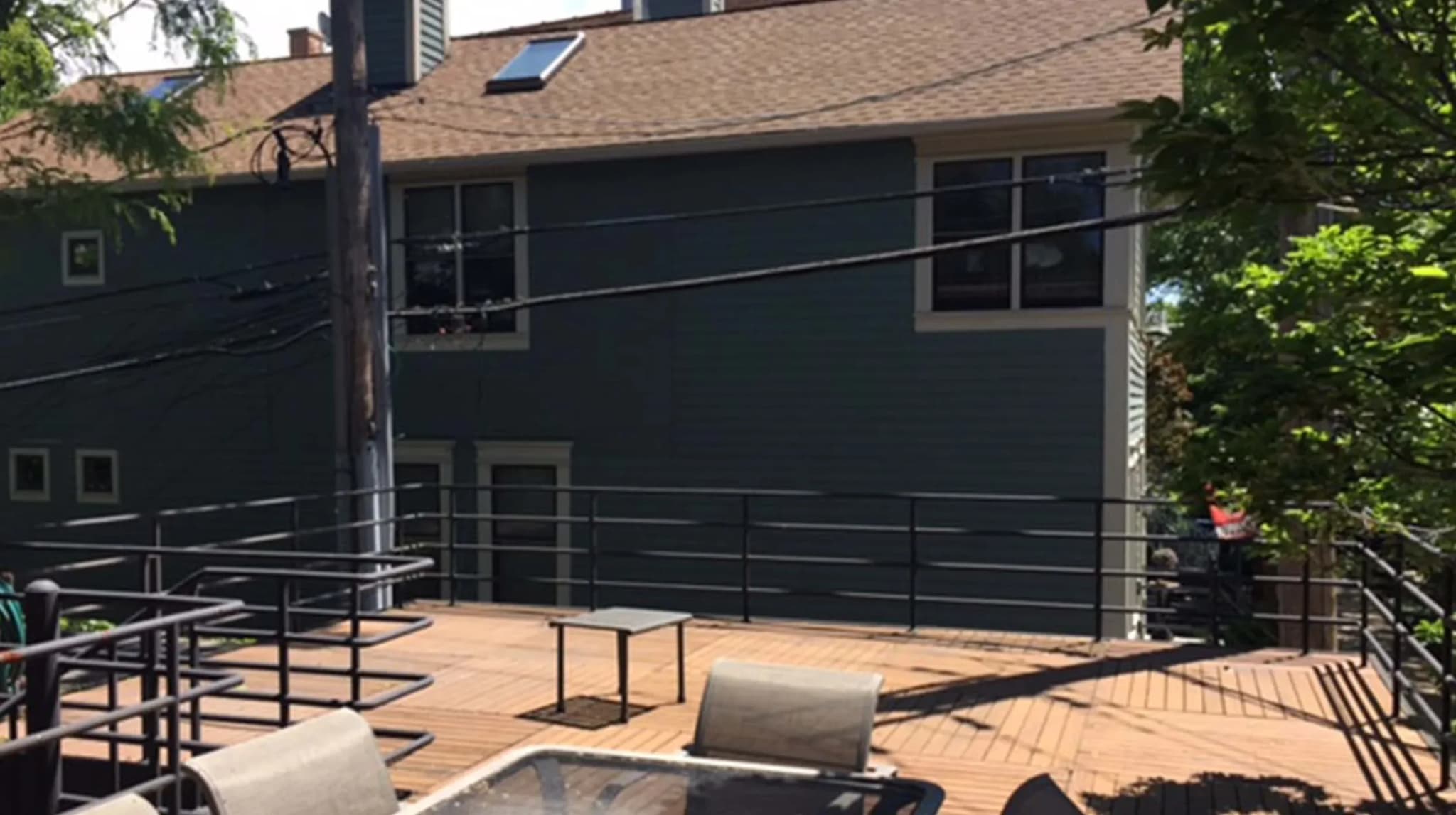 Old Town Terrace In The Trees - Before