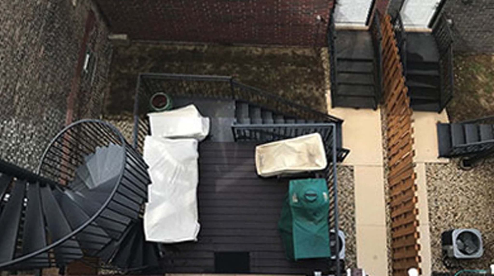 Bucktown Garage Roof Deck - Before
