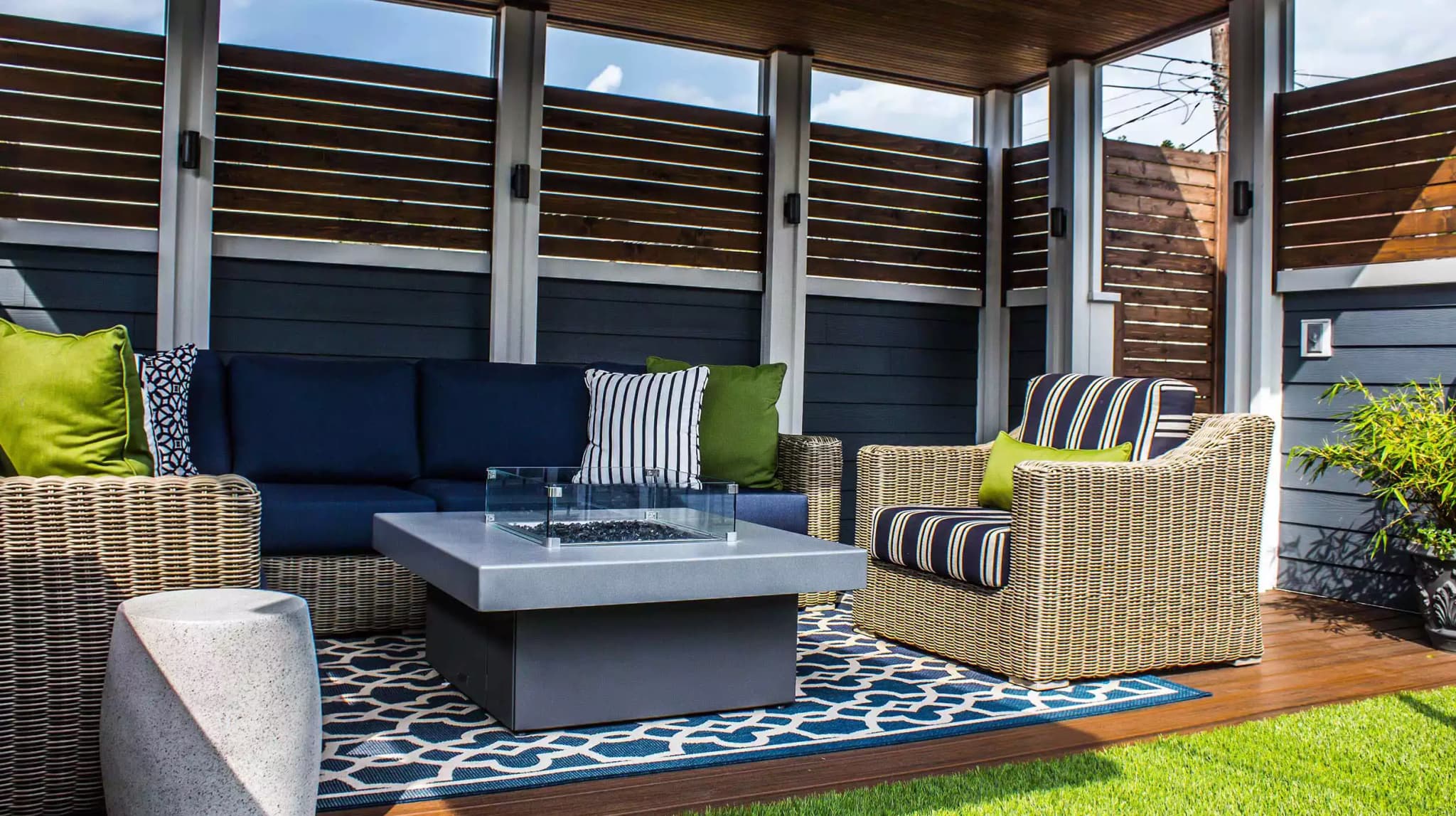 Clean and Simple Garage Roof Deck