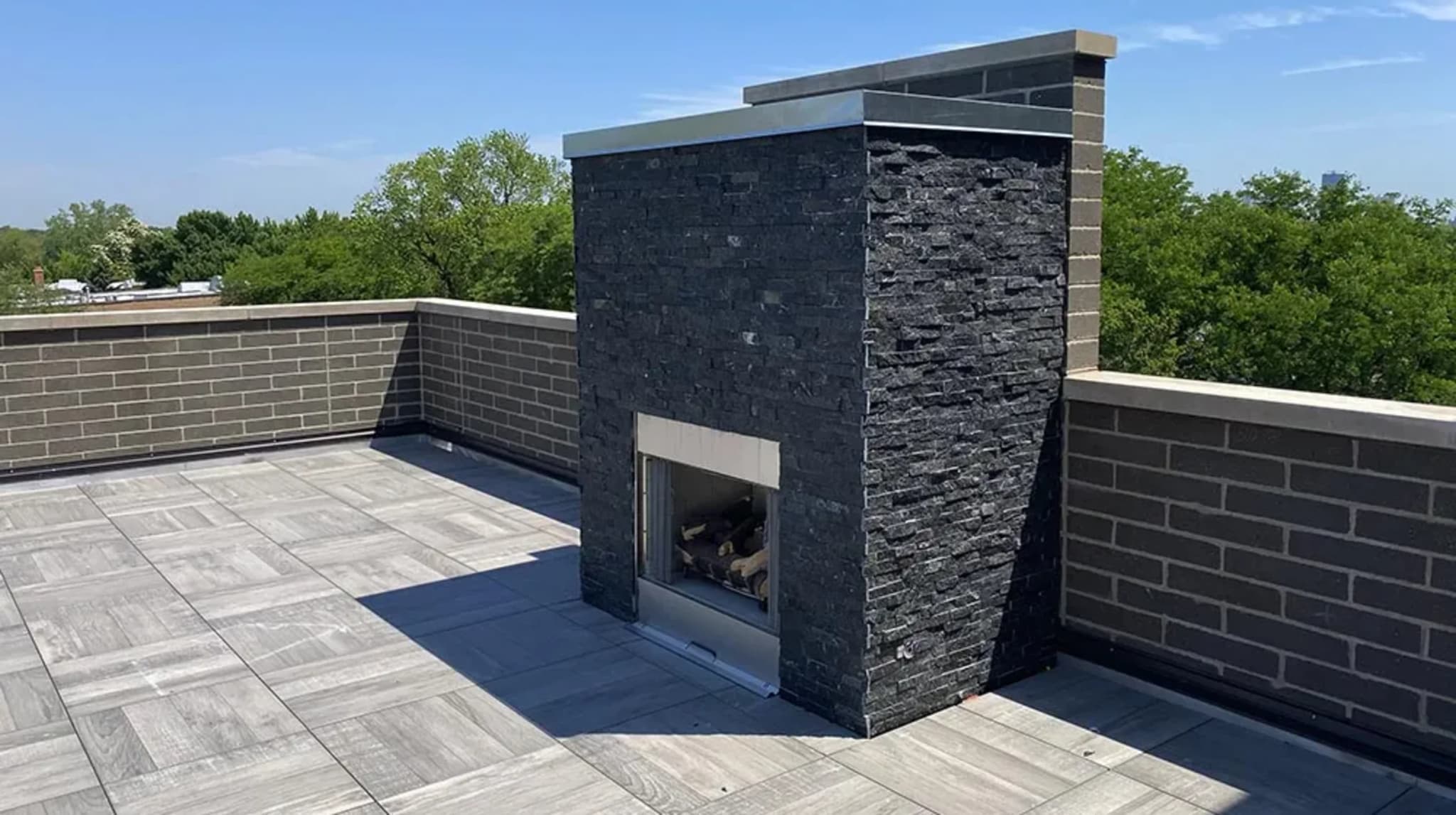 Floating Steel Shade Structure - Before